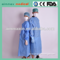 Waterproof isolation Disposable surgical cheap plastic medical dental gowns